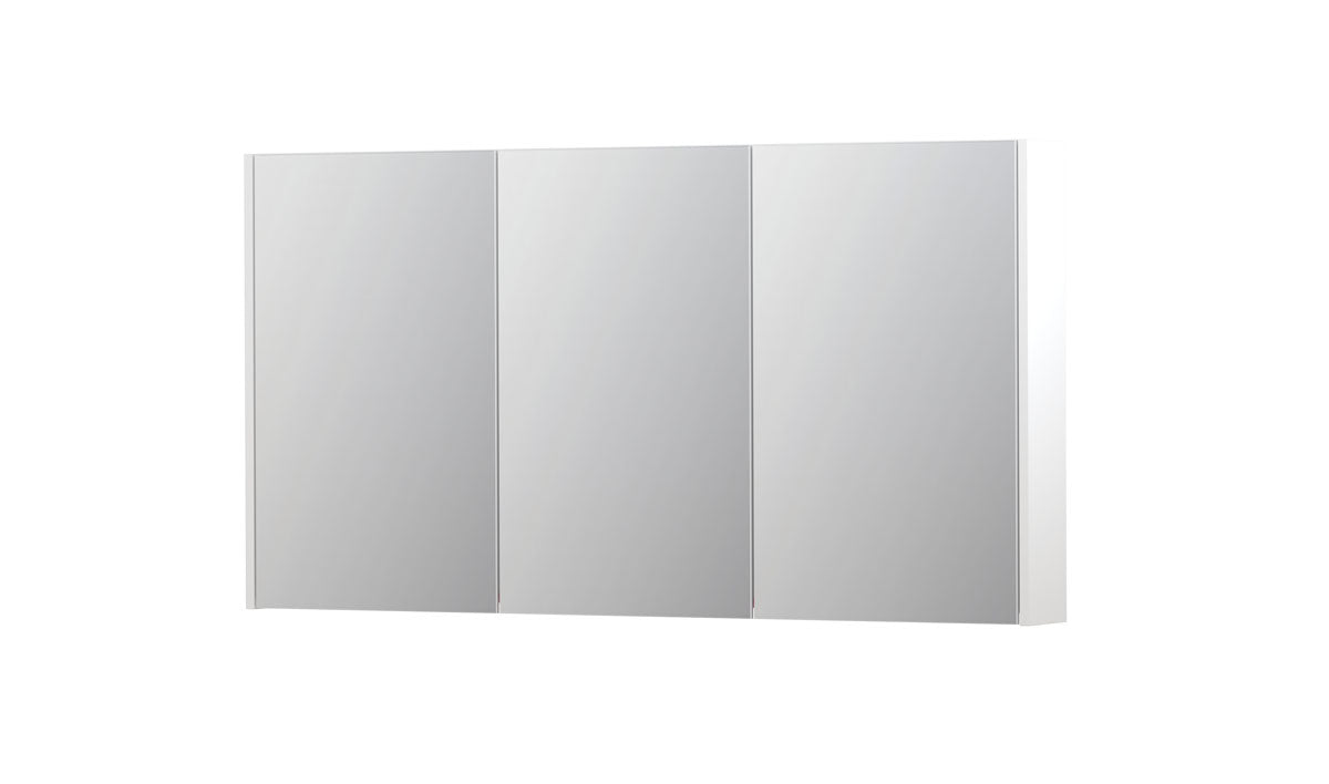 Ink SPK2 spiegelkast 3 deuren - 140x74cm - mat wit