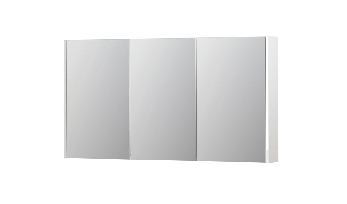 Ink SPK2 spiegelkast 3 deuren - 140x74cm - hoogglans wit