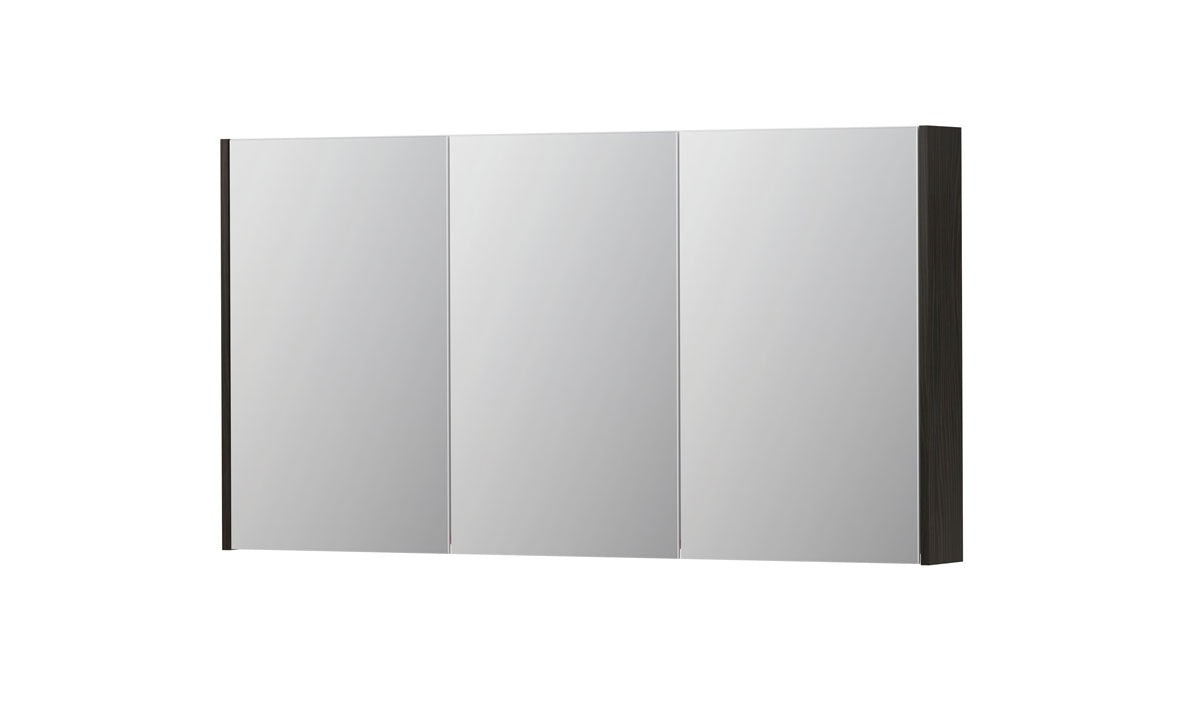 Ink SPK2 spiegelkast 3 deuren - 140x74cm - intens eiken