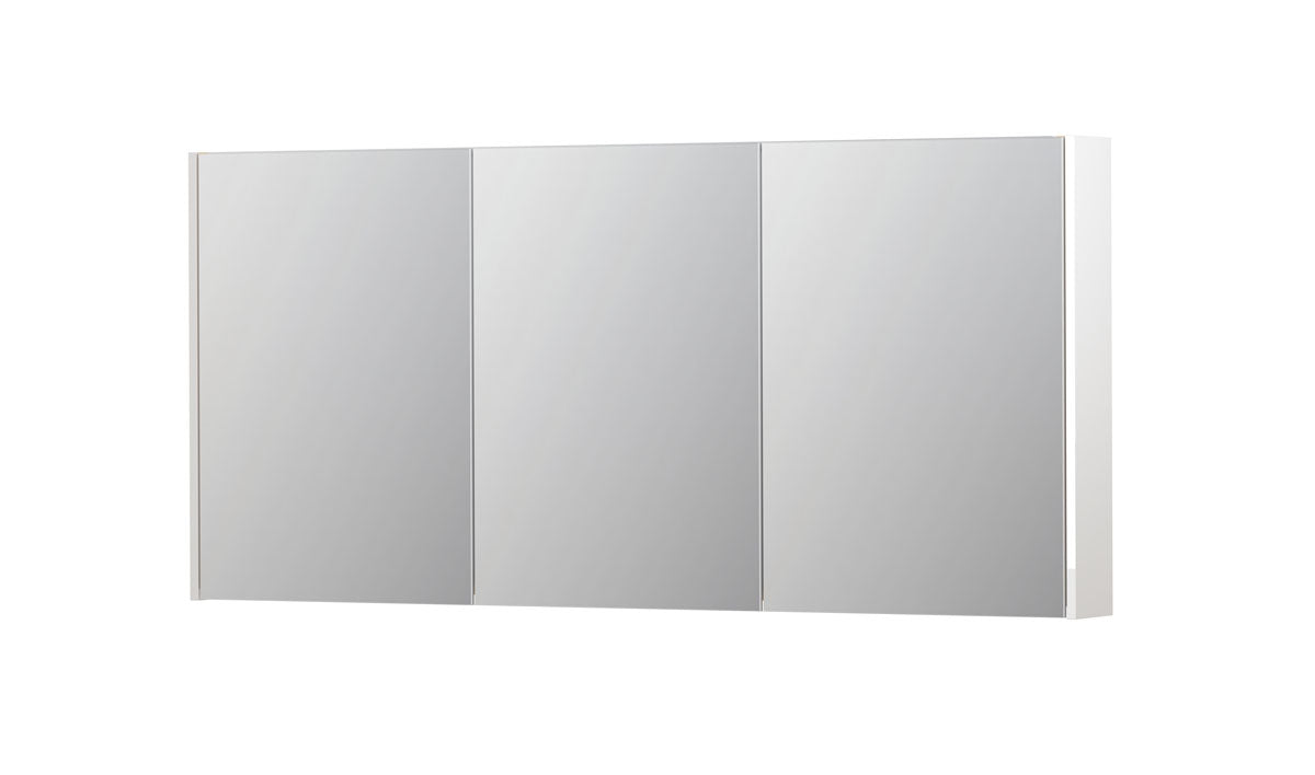 Ink SPK2 spiegelkast 3 deuren - 160x74cm - hoogglans wit