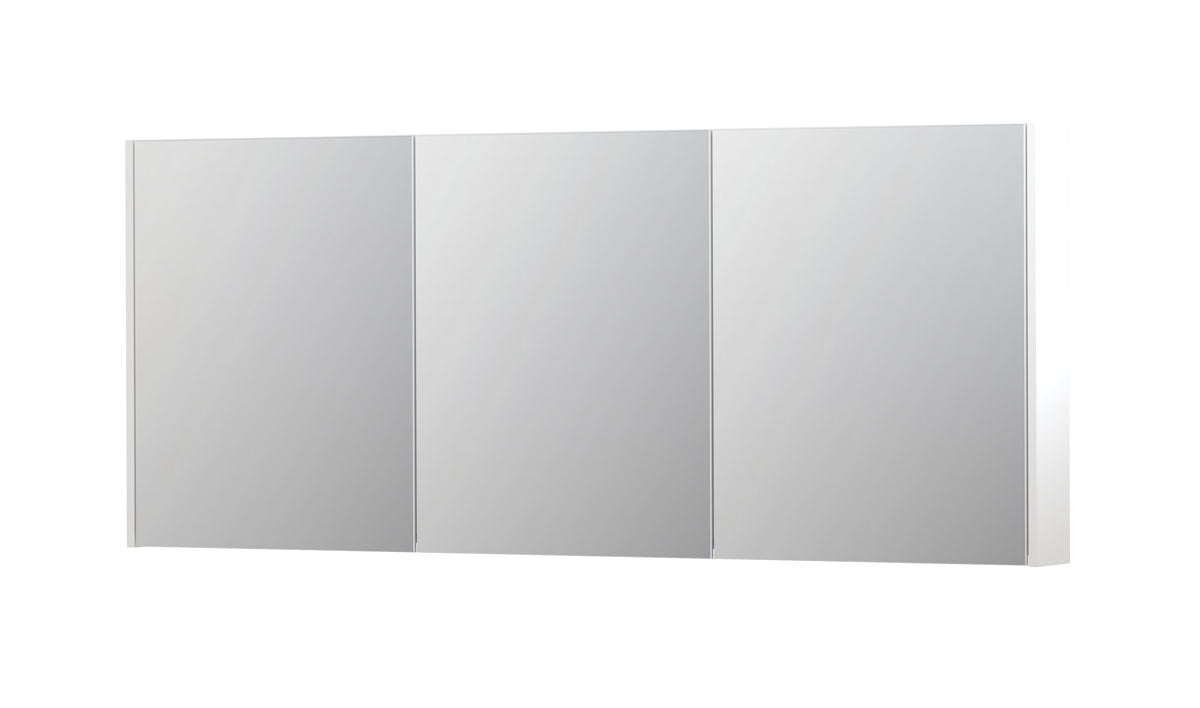 Ink SPK2 spiegelkast 3 deuren - 180x74cm - mat wit