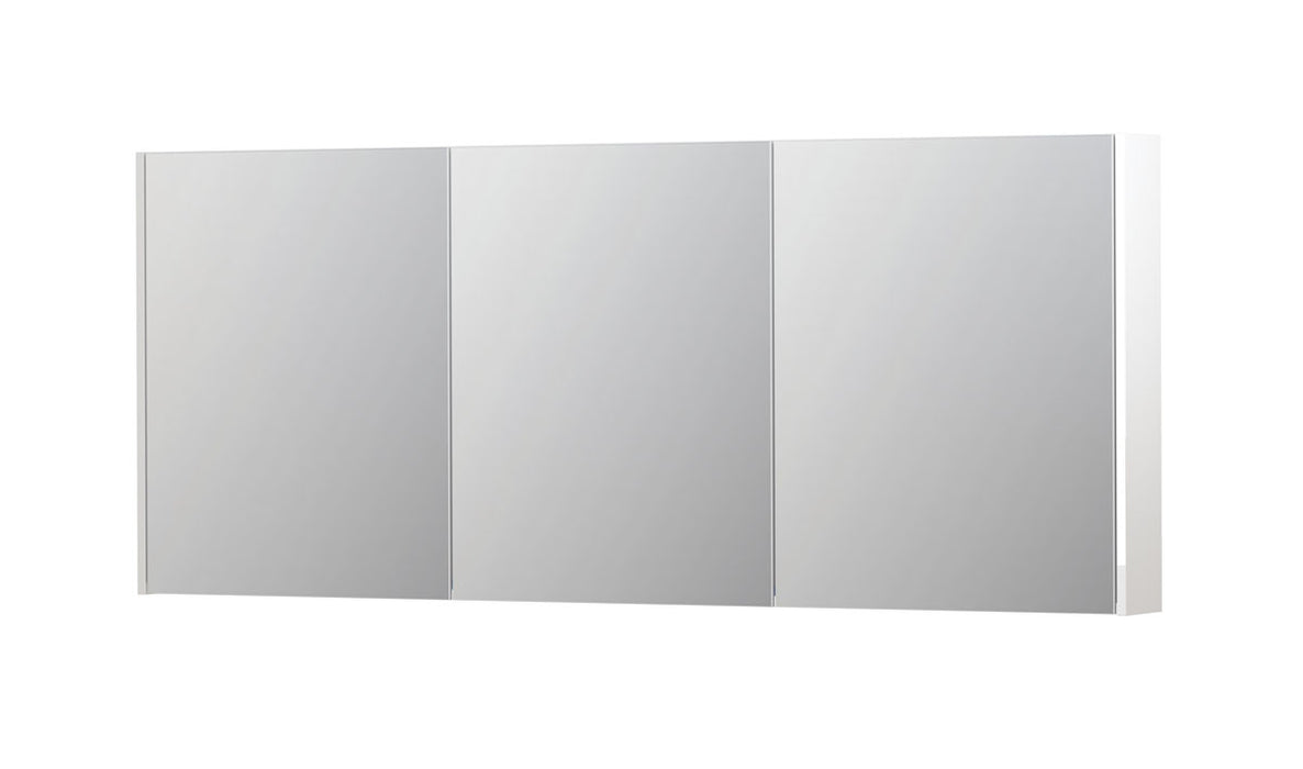 Ink SPK2 spiegelkast 3 deuren - 180x74cm - hoogglans wit