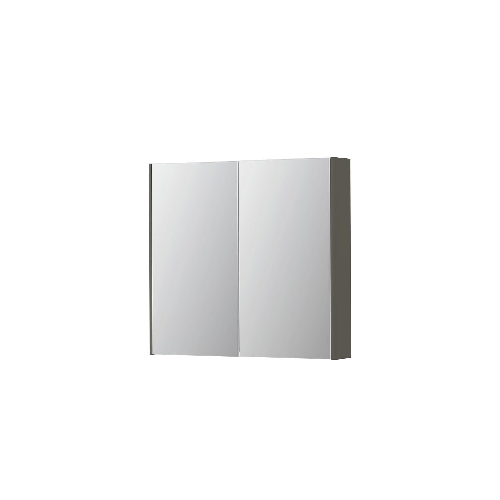 Ink Concept R SPK2 spiegelkast 2 deuren - 80x74cm - mat beton groen