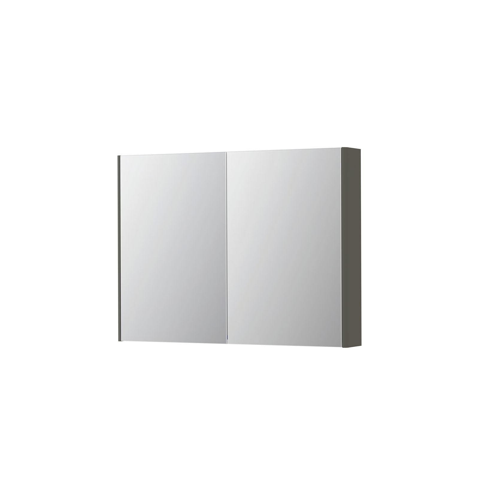 Ink Concept R SPK2 spiegelkast 2 deuren - 100x74cm - mat beton groen