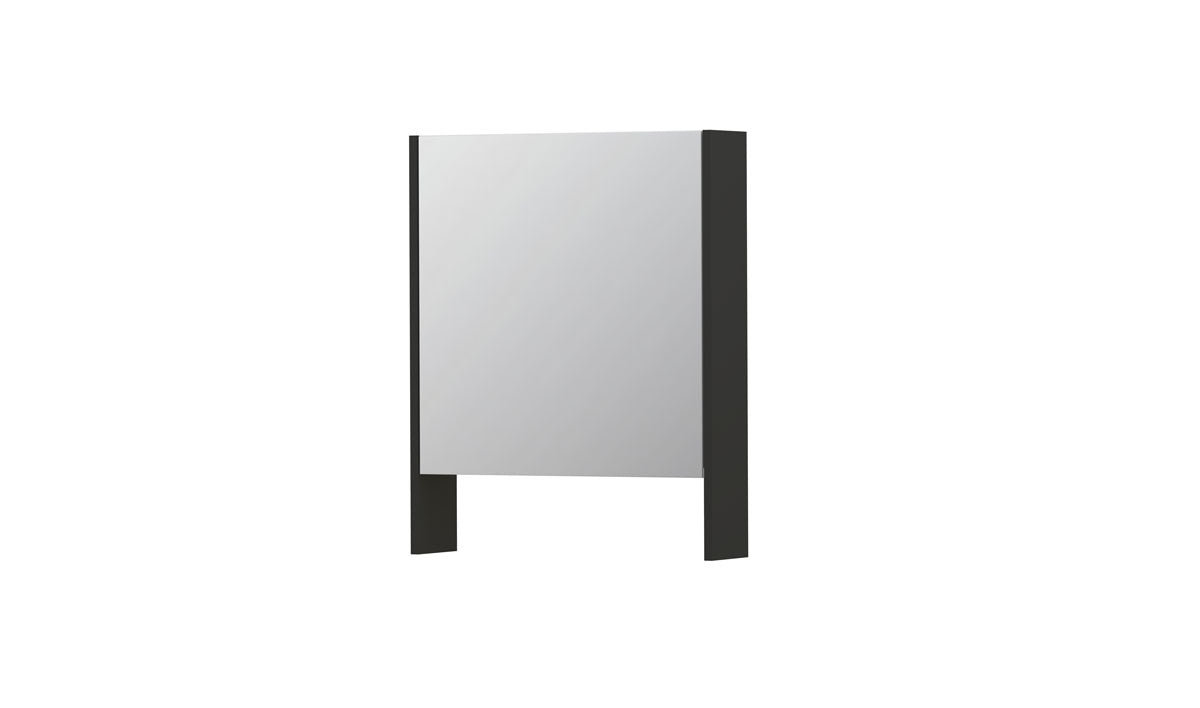 Ink SPK3 spiegelkast 1 deur - 60x74cm - mat antraciet
