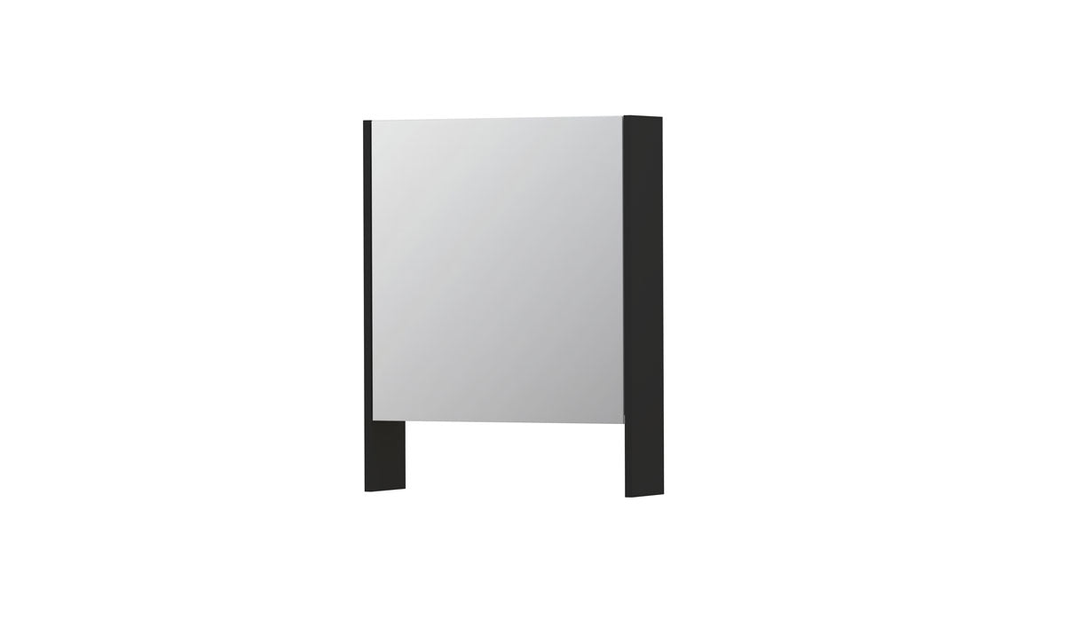 Ink SPK3 spiegelkast 1 deur - 60x74cm - mat zwart