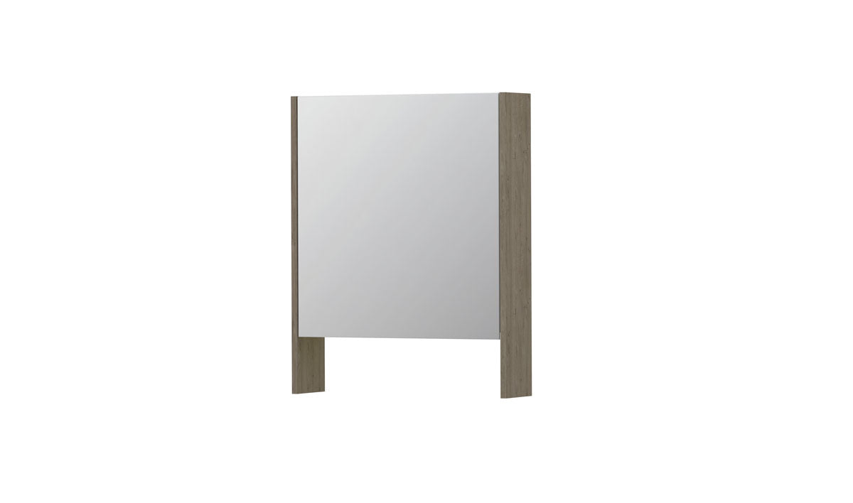 Ink SPK3 spiegelkast 1 deur - 60x74cm - greige eiken