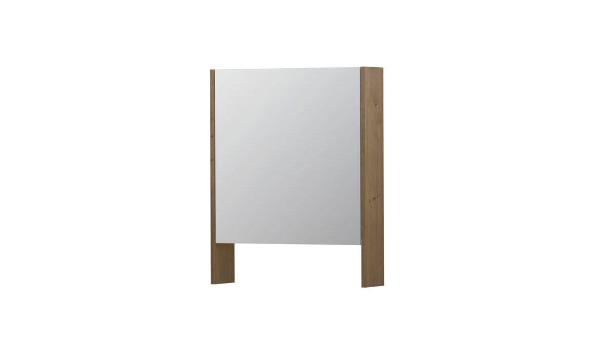 Ink SPK3 spiegelkast 1 deur - 60x74cm - fineer ash grey