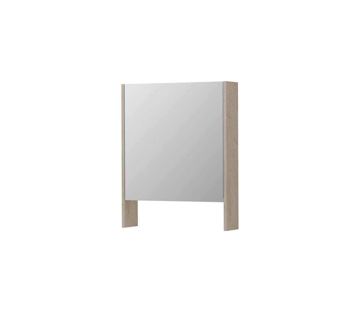 Ink SPK3 spiegelkast 1 deur - 60x74cm - ivoor eiken