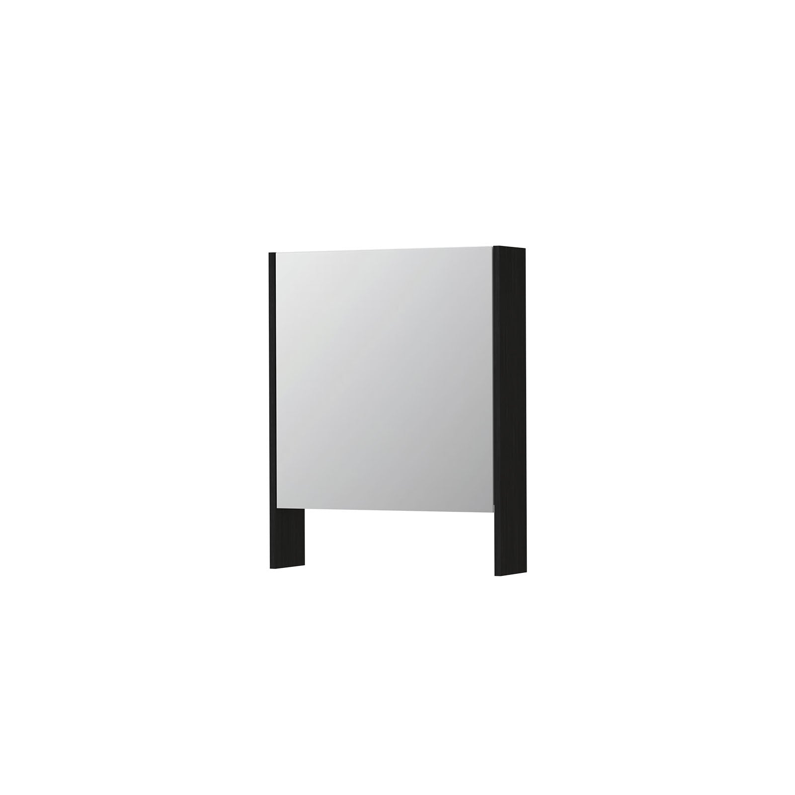 Ink SPK3 spiegelkast 1 deur - 60x74cm - fineer matt intens black