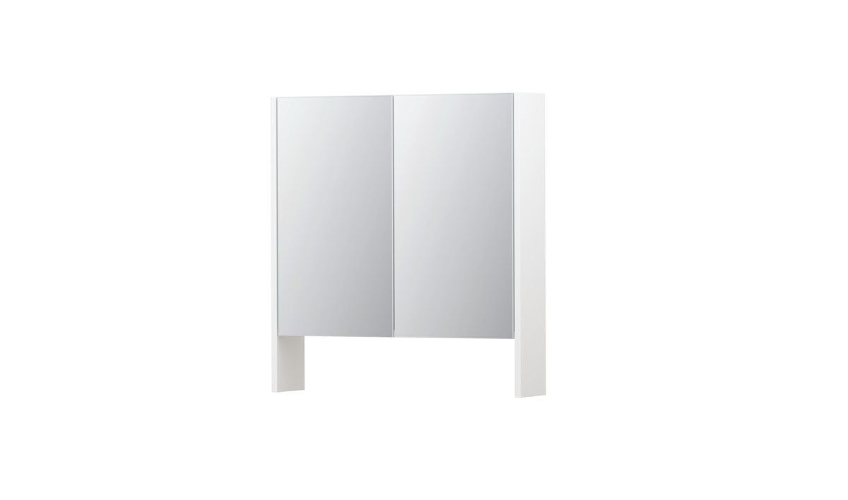 Ink SPK3 spiegelkast 2 deuren - 70x74cm - mat wit