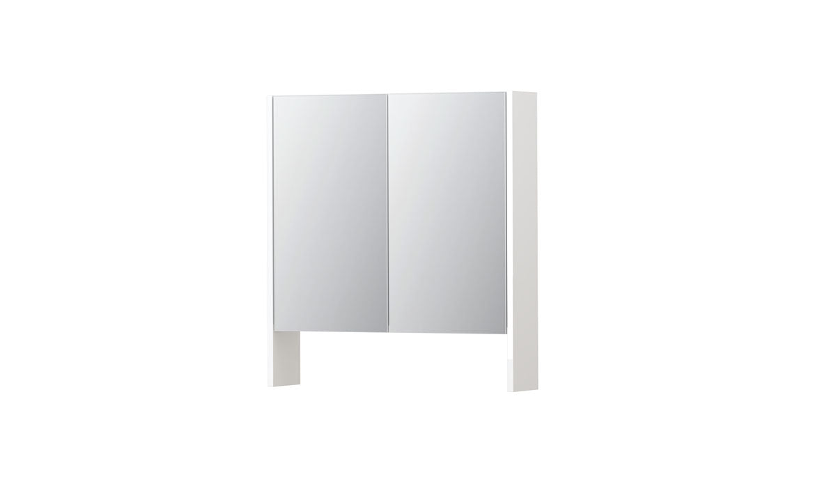 Ink SPK3 spiegelkast 2 deuren - 70x74cm - hoogglans wit