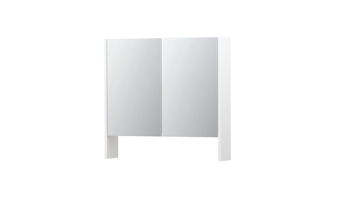 Ink SPK3 spiegelkast 2 deuren - 80x74cm - mat wit