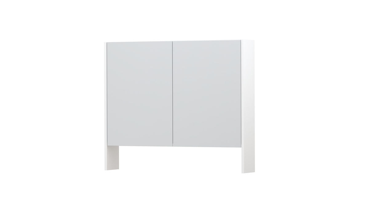 Ink SPK3 spiegelkast 2 deuren - 90x74cm - mat wit