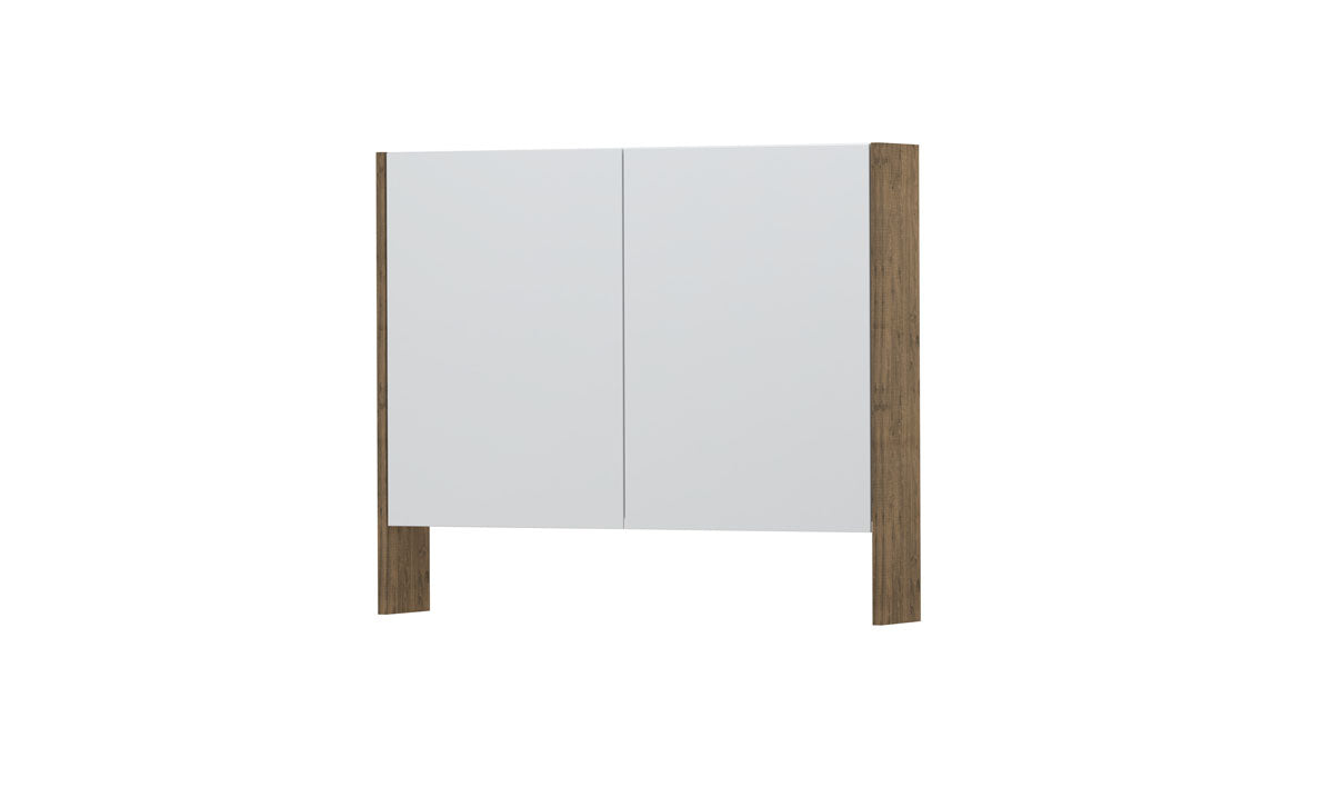 Ink SPK3 spiegelkast 2 deuren - 90x74cm - naturel eiken