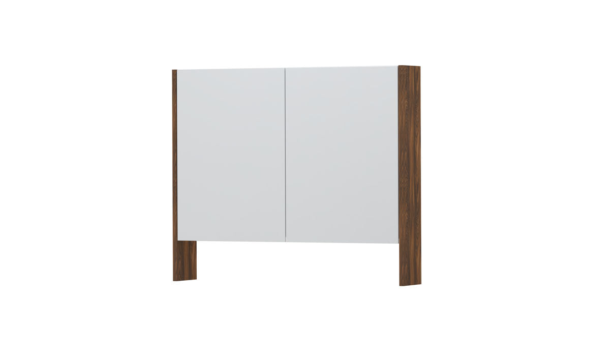 Ink SPK3 spiegelkast 2 deuren - 90x74cm - noten