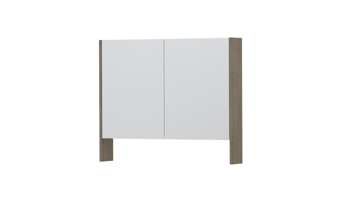 Ink SPK3 spiegelkast 2 deuren - 90x74cm - greige eiken