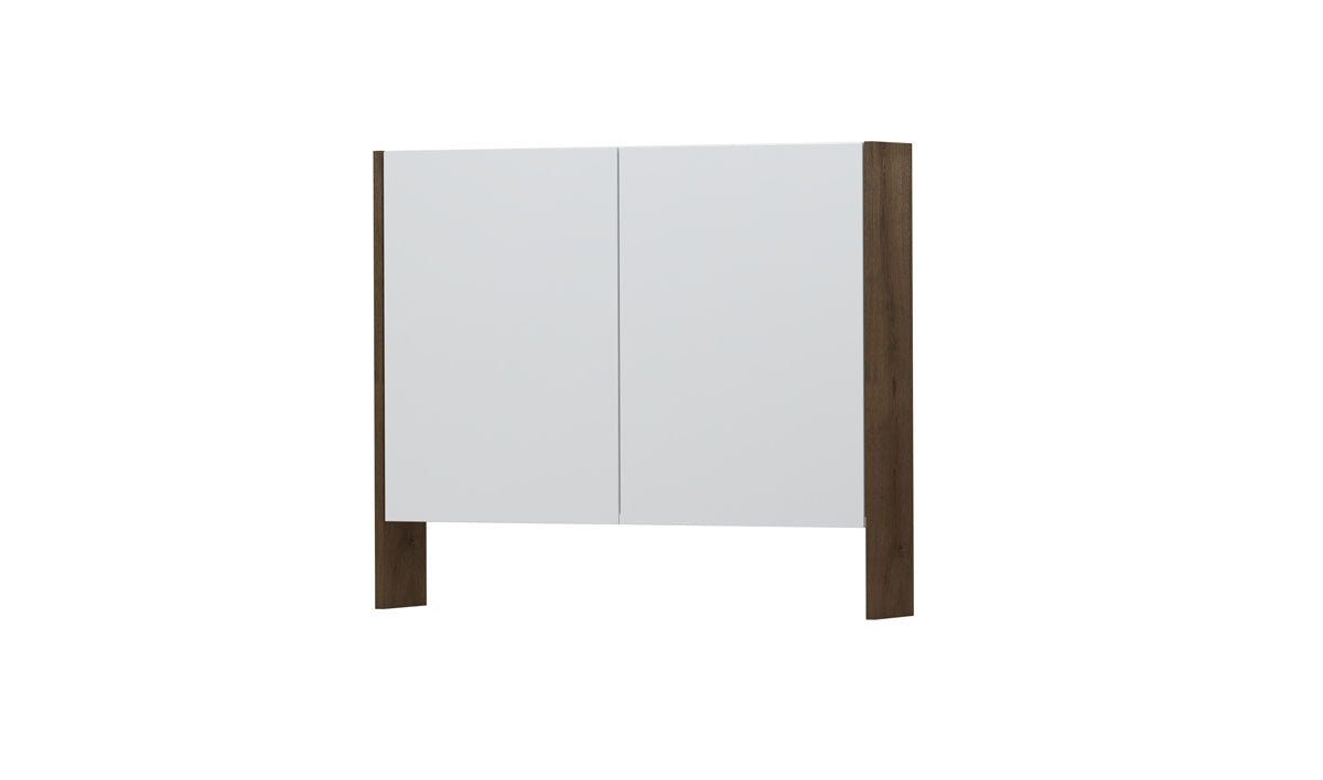 Ink SPK3 spiegelkast 2 deuren - 90x74cm - fineer chocolate