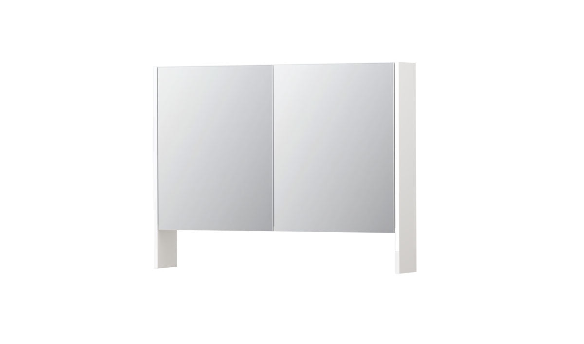 Ink SPK3 spiegelkast 2 deuren - 100x74cm - hoogglans wit
