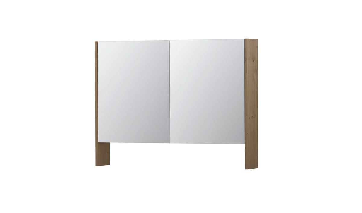 Ink SPK3 spiegelkast 2 deuren - 100x74cm - fineer ash grey