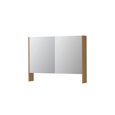 Ink SPK3 spiegelkast 2 deuren - 100x74cm - blank eiken