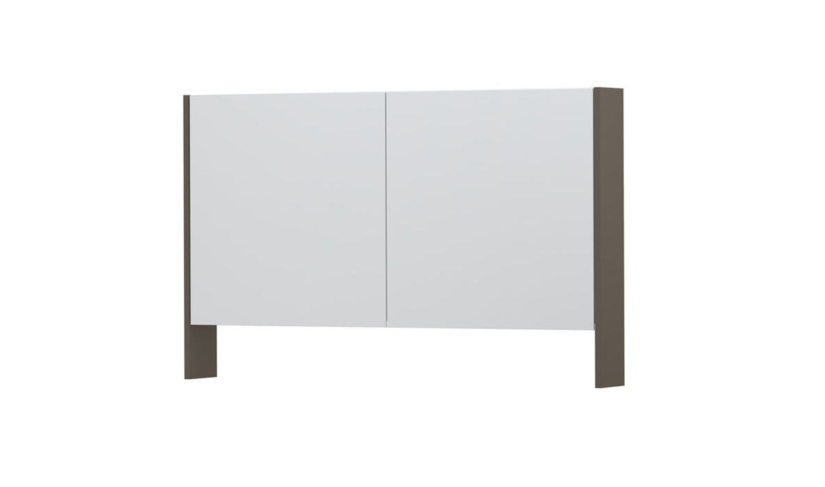 Ink SPK3 spiegelkast 2 deuren - 120x74cm - mat taupe