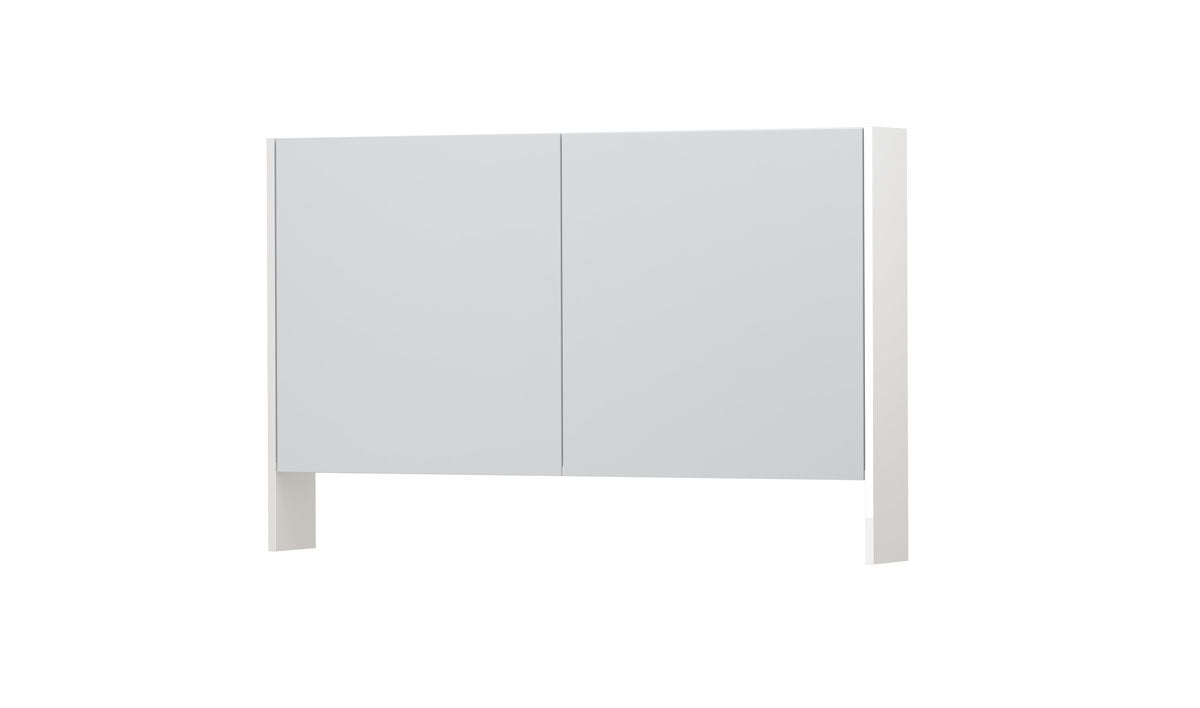 Ink SPK3 spiegelkast 2 deuren - 120x74cm - hoogglans wit