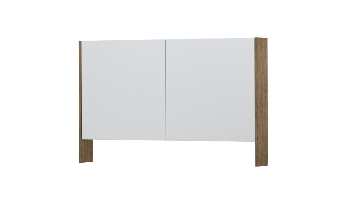 Ink SPK3 spiegelkast 2 deuren - 120x74cm - naturel eiken