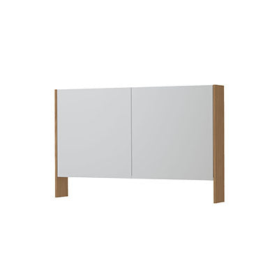 Ink SPK3 spiegelkast 2 deuren - 120x74cm - blank eiken