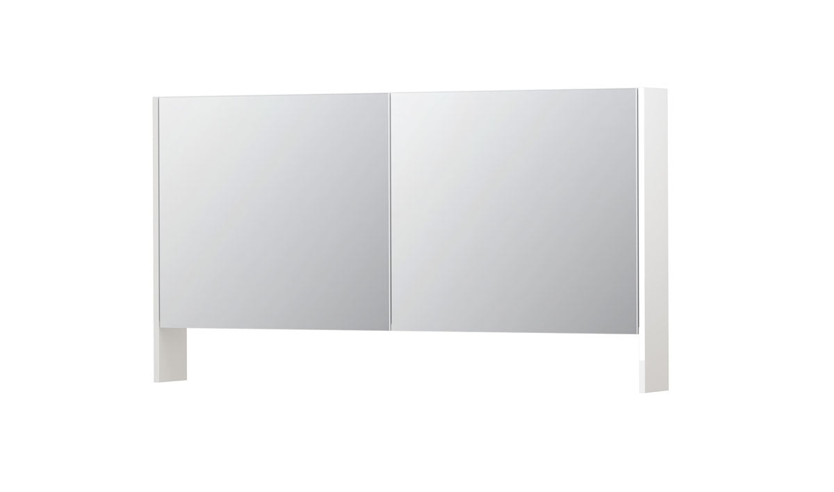 Ink SPK3 spiegelkast 2 deuren - 140x74cm - hoogglans wit