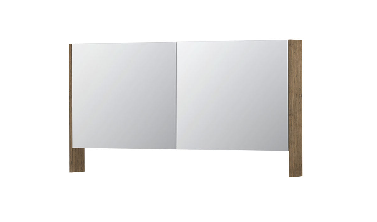 Ink SPK3 spiegelkast 2 deuren - 140x74cm - naturel eiken