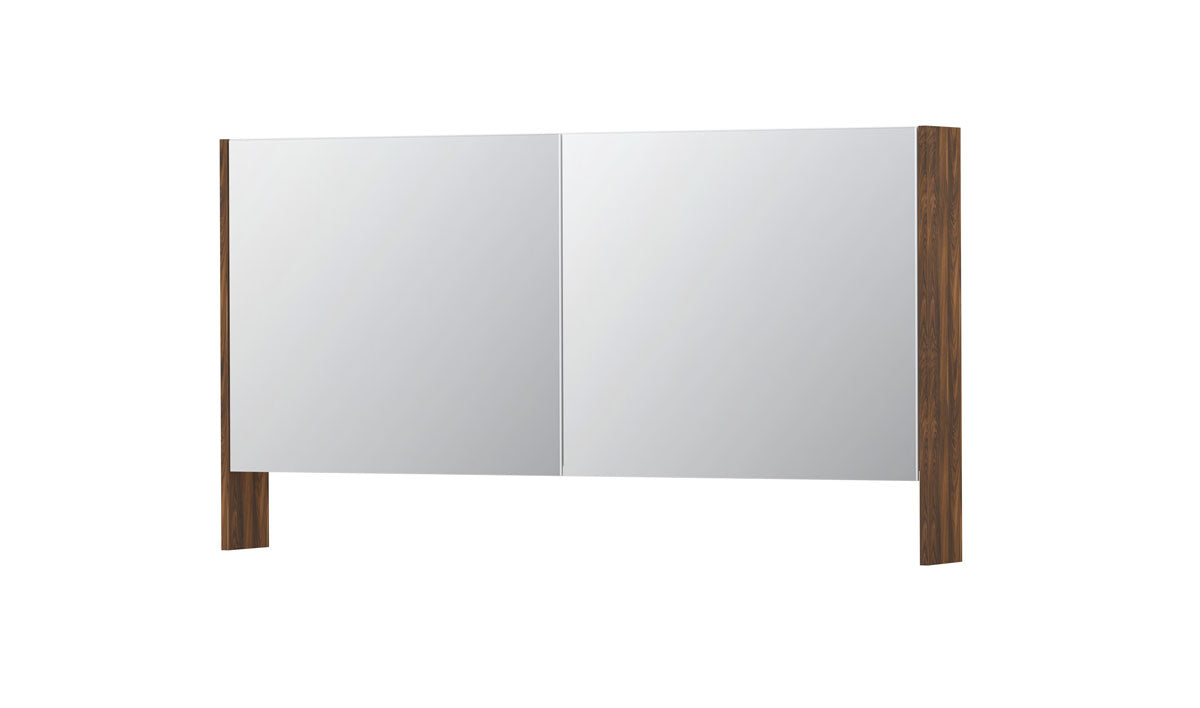 Ink SPK3 spiegelkast 2 deuren - 140x74cm - noten