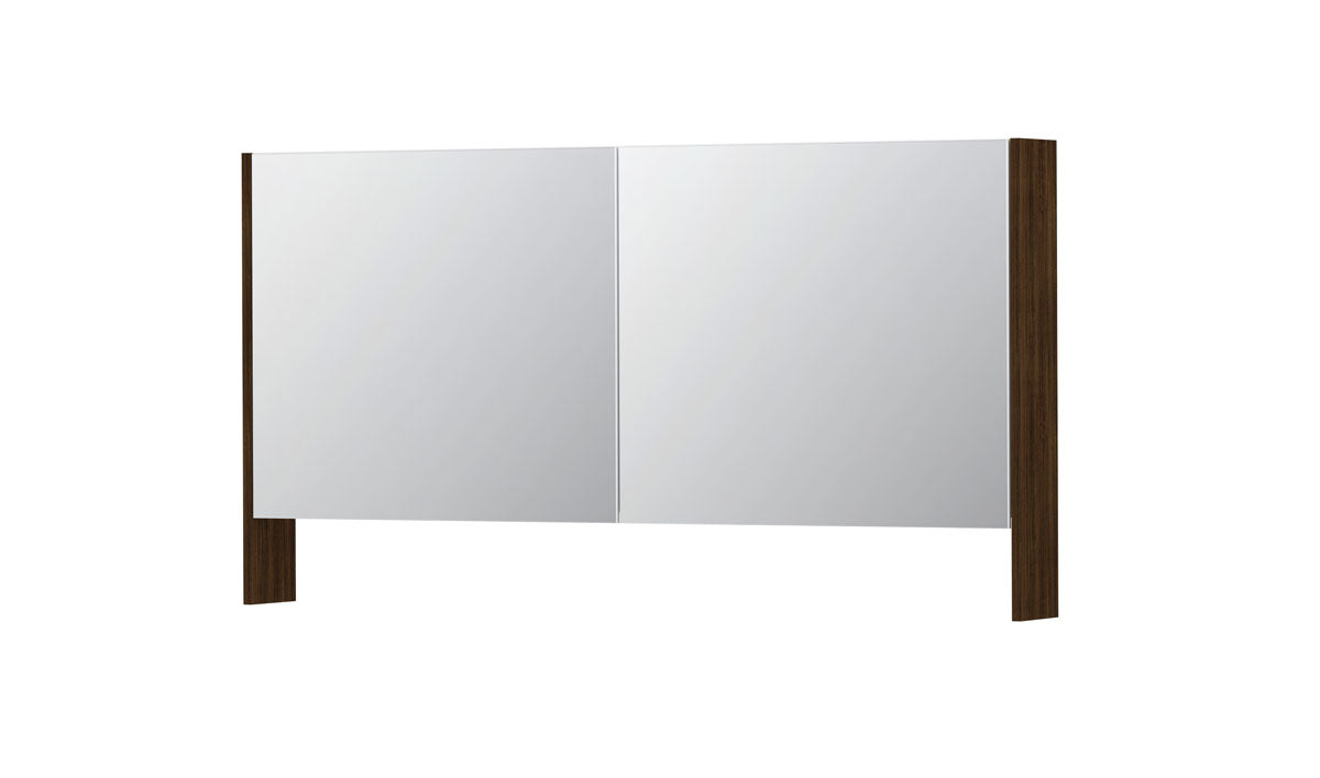 Ink SPK3 spiegelkast 2 deuren - 140x74cm - koper eiken