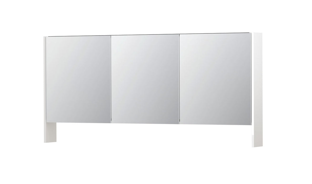 Ink SPK3 spiegelkast 3 deuren - 160x74cm - hoogglans wit