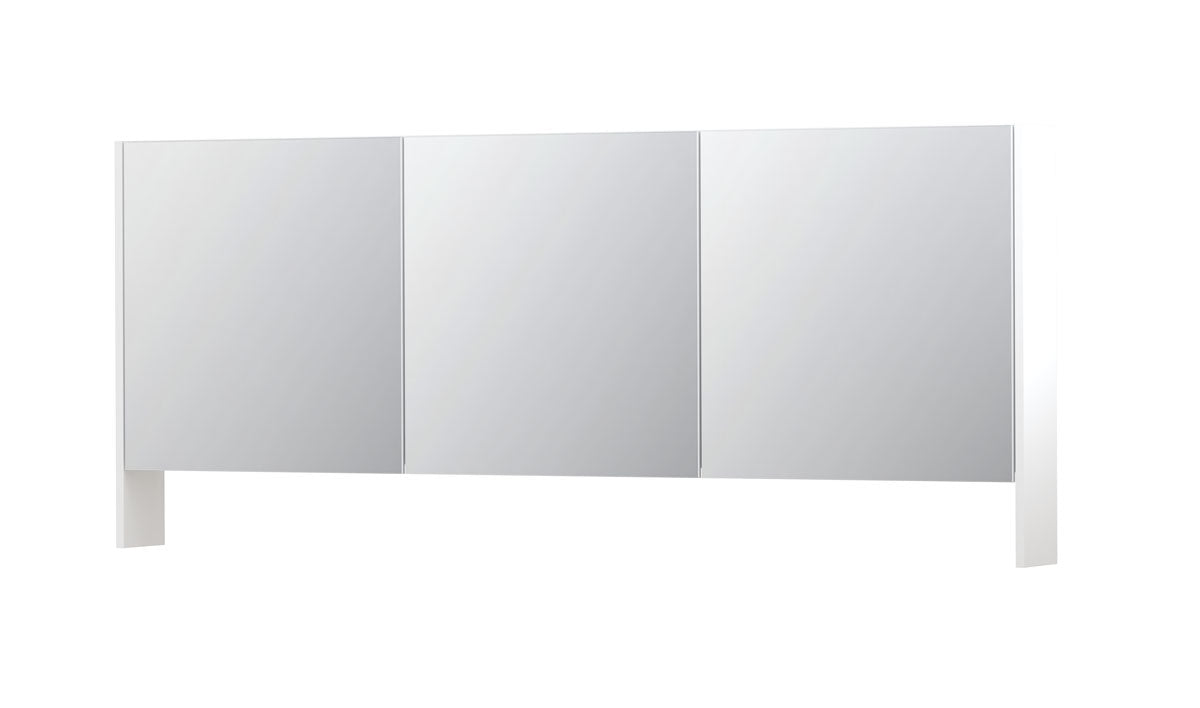 Ink SPK3 spiegelkast 3 deuren - 180x74cm - mat wit
