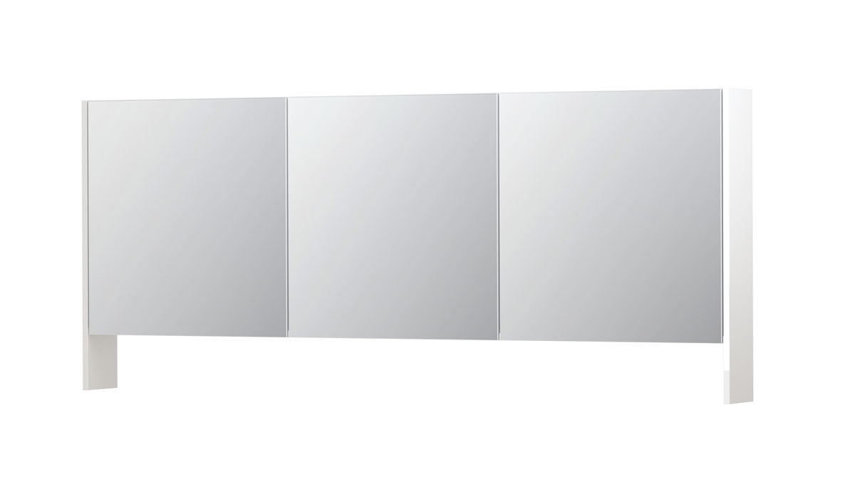 Ink SPK3 spiegelkast 3 deuren - 180x74cm - hoogglans wit