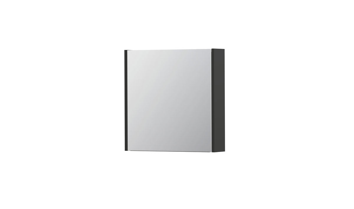 Ink SPK1 spiegelkast 1 deur - 60x60cm - mat antraciet