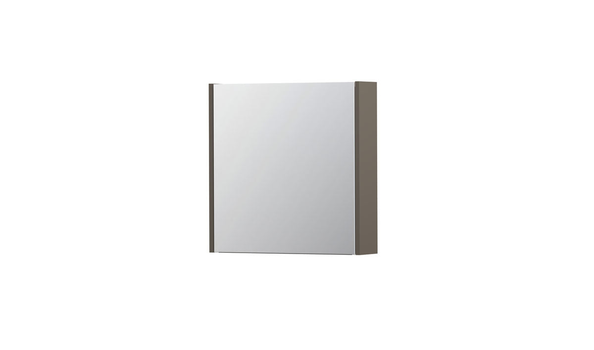 Ink SPK1 spiegelkast 1 deur - 60x60cm - mat taupe