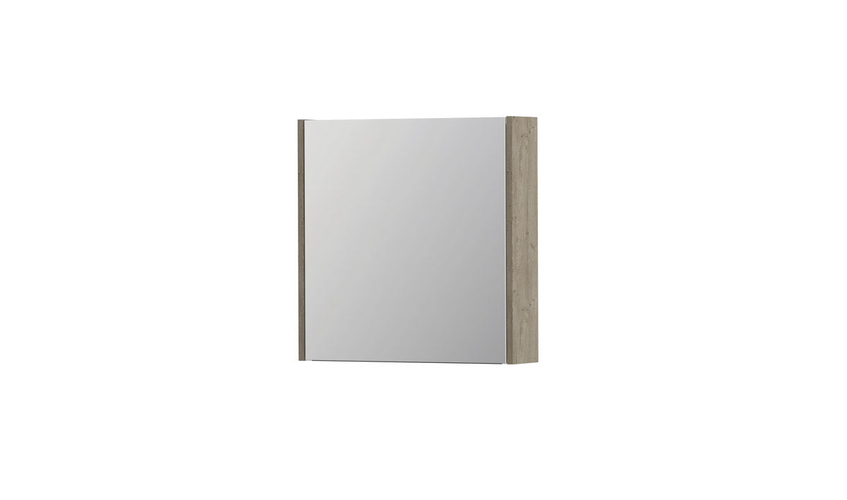 Ink SPK1 spiegelkast 1 deur - 60x60cm - greige eiken