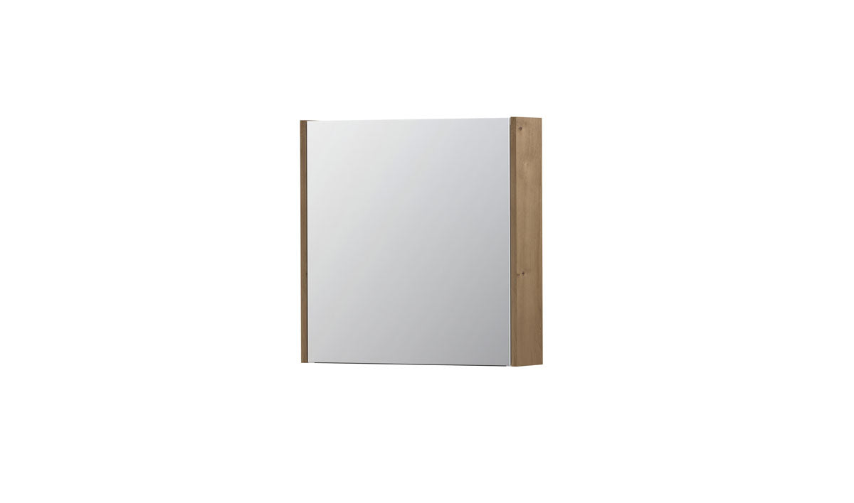 Ink SPK1 spiegelkast 1 deur - 60x60cm - fineer ash grey