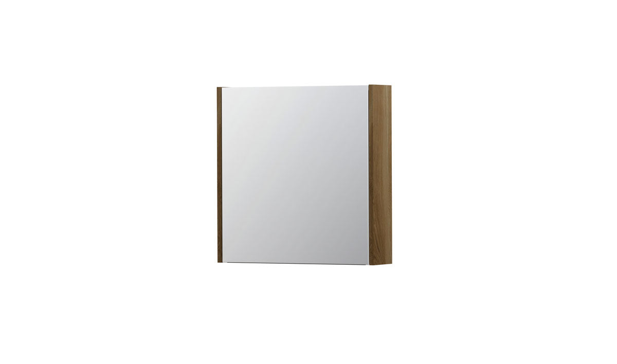 Ink SPK1 spiegelkast 1 deur - 60x60cm - massief eiken ash grey