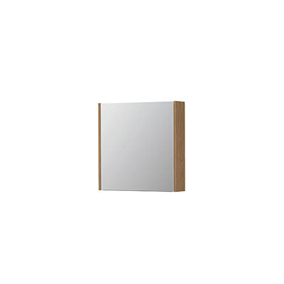 Ink SPK1 spiegelkast 1 deur - 60x60cm - blank eiken