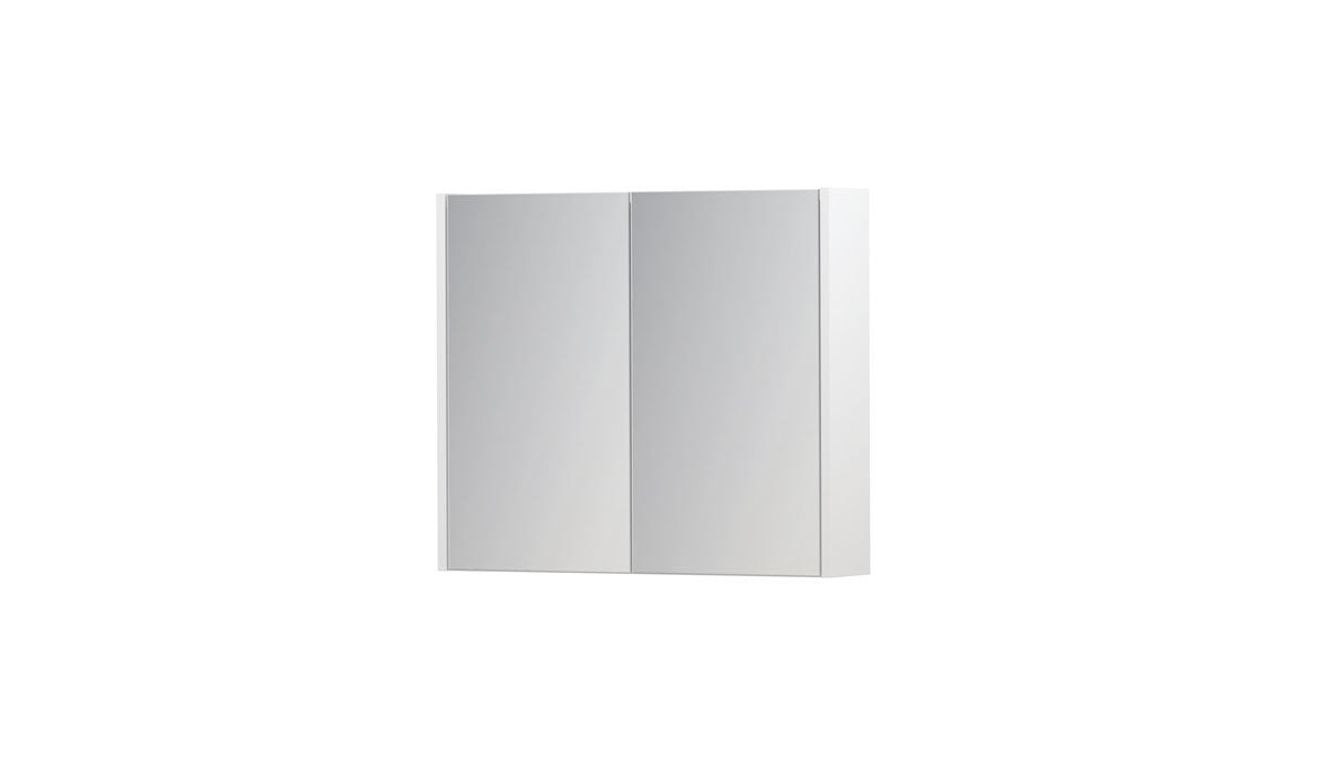Ink SPK1 spiegelkast 2 deuren - 70x60cm - mat wit