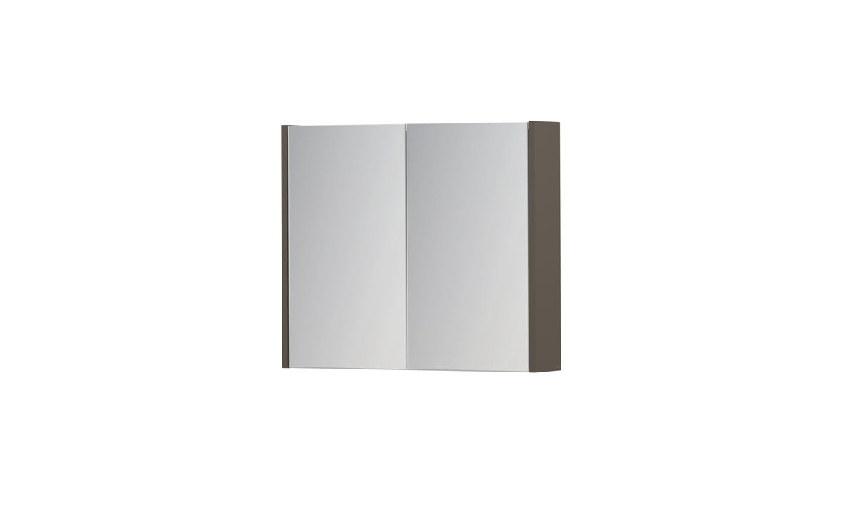 Ink SPK1 spiegelkast 2 deuren - 70x60cm - mat taupe