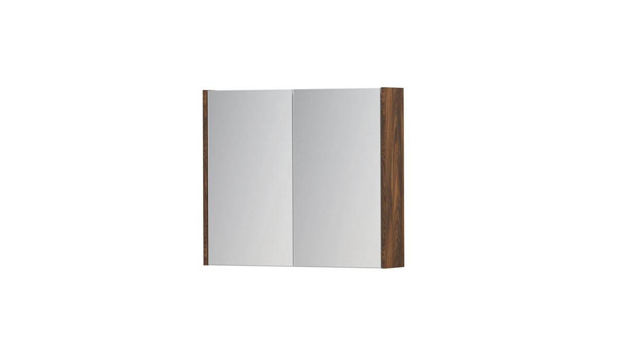 Ink SPK1 spiegelkast 2 deuren - 70x60cm - noten