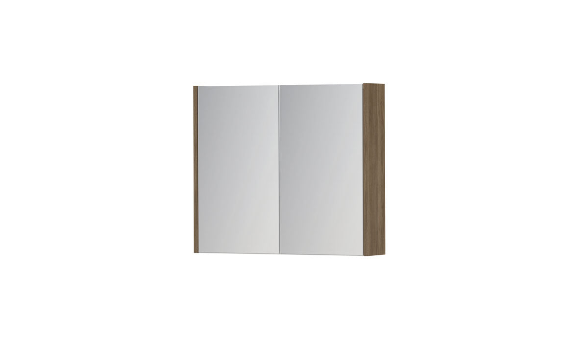 Ink SPK1 spiegelkast 2 deuren - 70x60cm - zuiver eiken