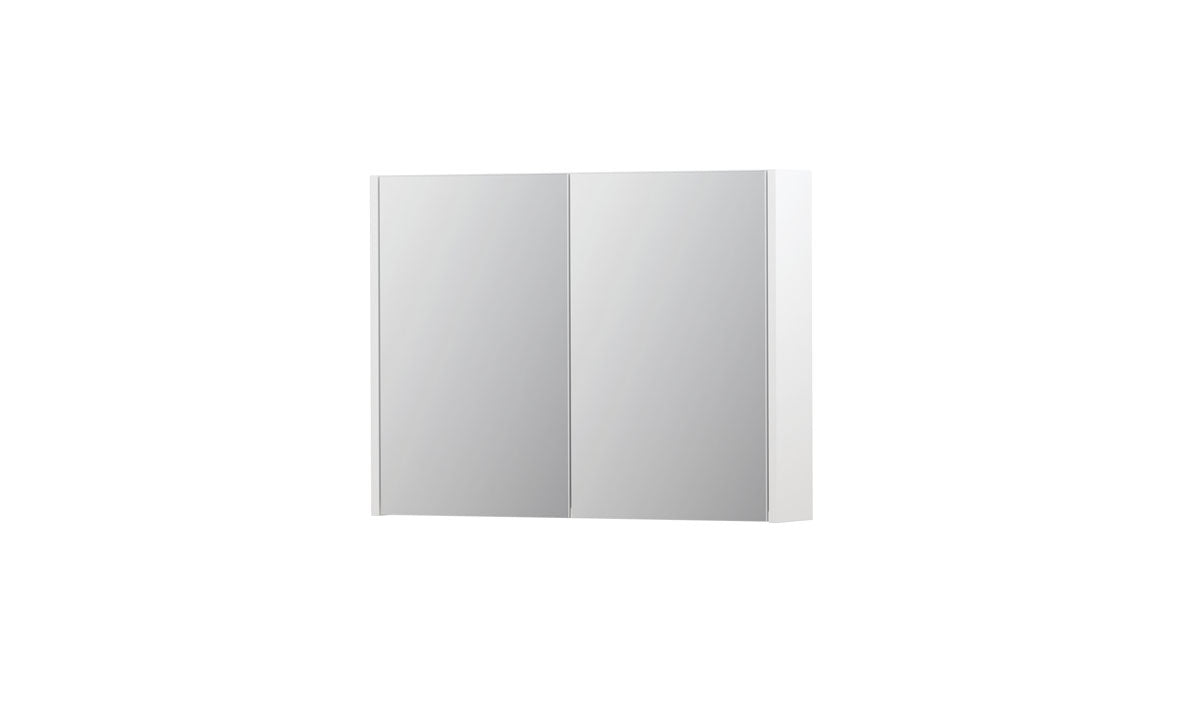 Ink SPK1 spiegelkast 2 deuren - 80x60cm - mat wit