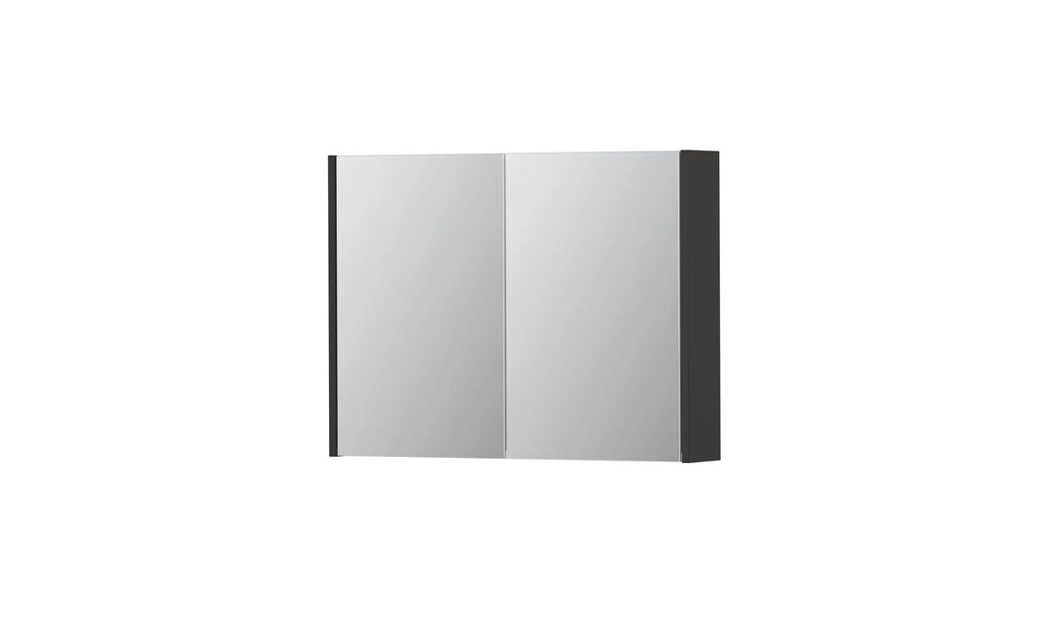 Ink SPK1 spiegelkast 2 deuren - 80x60cm - hoogglans wit
