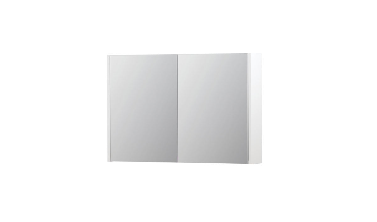 Ink SPK1 spiegelkast 2 deuren - 90x60cm - mat wit