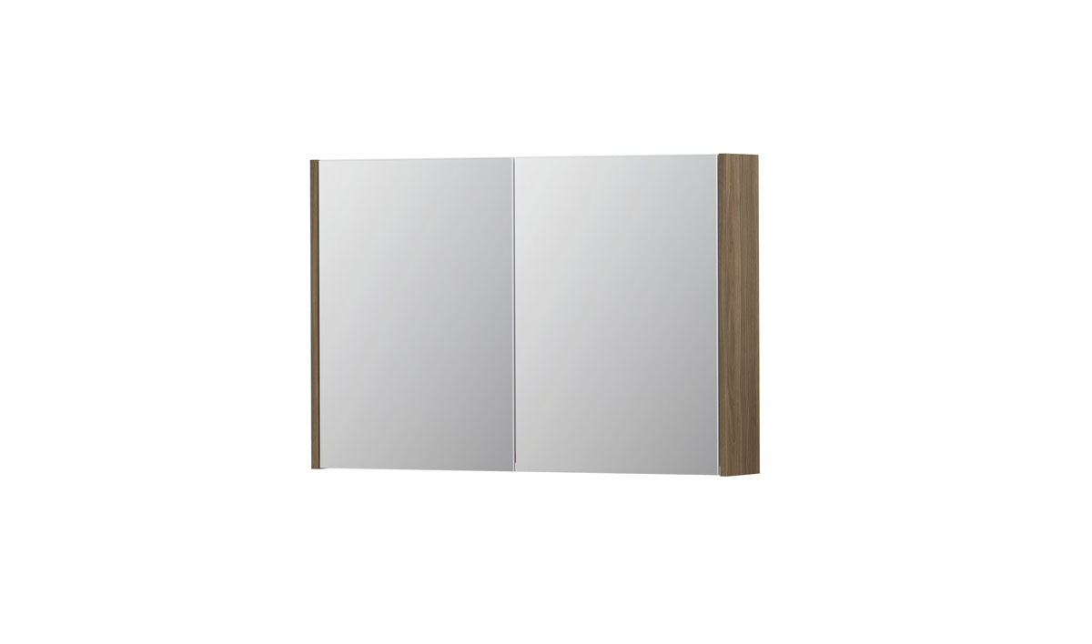 Ink SPK1 spiegelkast 2 deuren - 90x60cm - zuiver eiken